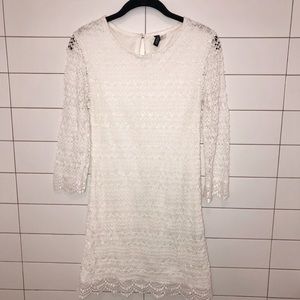 White lace dress